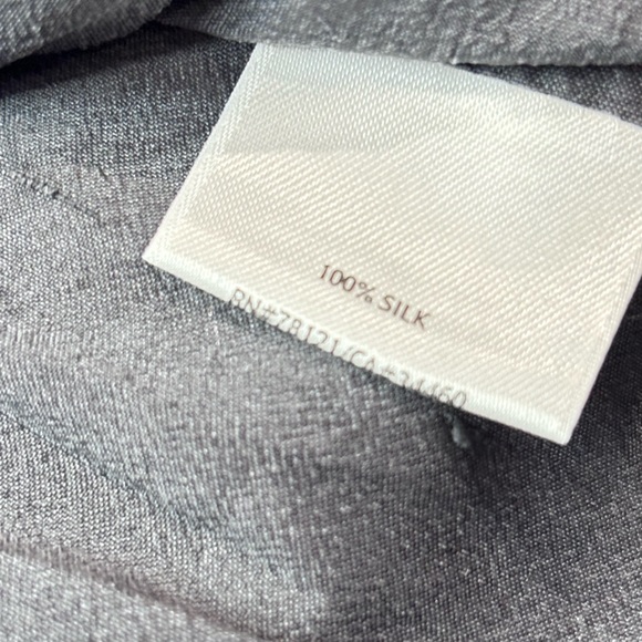 EILEEN FISHER Women’s Gray Silk Blazer Sz M - Picture 5 of 6